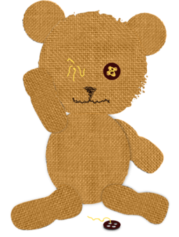 Canvas Teddy Bear