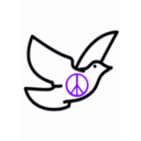 download The Dove clipart image with 270 hue color