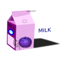 download Apple Milk clipart image with 180 hue color