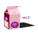 download Apple Milk clipart image with 225 hue color