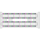 download Telco Punchdown Block clipart image with 90 hue color
