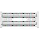 download Telco Punchdown Block clipart image with 315 hue color