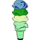 download Fast Food Desserts Ice Cream Cone Quad clipart image with 90 hue color
