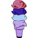 download Fast Food Desserts Ice Cream Cone Quad clipart image with 225 hue color