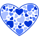download Heart Of Hearts clipart image with 225 hue color