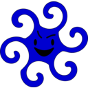 download Blue Star Evil Monster clipart image with 45 hue color