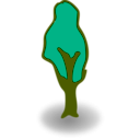 download Rpg Map Symbols Tree clipart image with 45 hue color