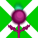 download Scottish Thistle And Flag clipart image with 225 hue color