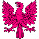 download Eagle Displayed clipart image with 270 hue color