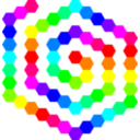 60 Hexagon Spiral