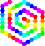 60 Hexagon Spiral