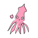 download Loving Squid clipart image with 45 hue color