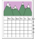 download Calendar clipart image with 90 hue color