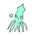 download Loving Squid clipart image with 225 hue color