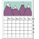 download Calendar clipart image with 315 hue color