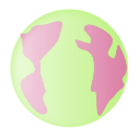 download Earth Small Icon clipart image with 225 hue color