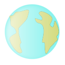 download Earth Small Icon clipart image with 315 hue color