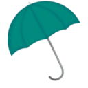 download Red Umbrella clipart image with 180 hue color