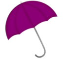 download Red Umbrella clipart image with 315 hue color