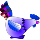 download Rooster clipart image with 225 hue color