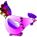 download Rooster clipart image with 270 hue color