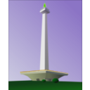 download Indonesia National Monument Monas clipart image with 45 hue color