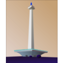 download Indonesia National Monument Monas clipart image with 180 hue color