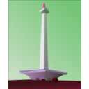 download Indonesia National Monument Monas clipart image with 270 hue color