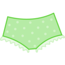 download Pink Dotted Panties clipart image with 135 hue color