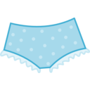 download Pink Dotted Panties clipart image with 225 hue color