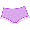 download Pink Dotted Panties clipart image with 315 hue color