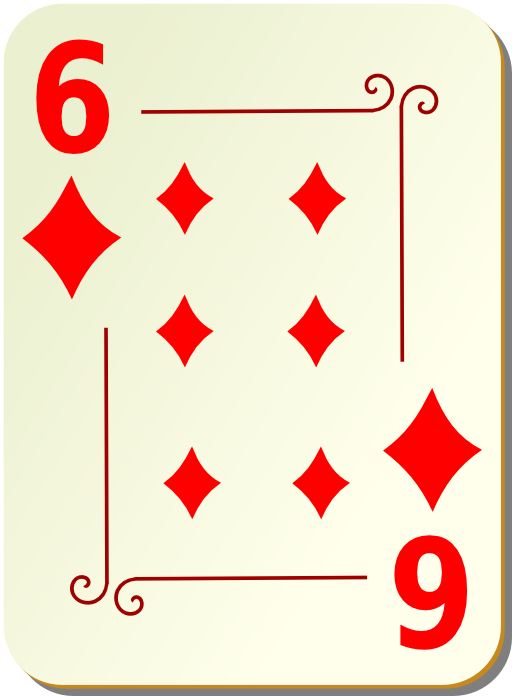 Ornamental Deck 6 Of Diamonds