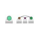 download Centralized Vs Decentralized clipart image with 315 hue color