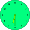 download Clock clipart image with 90 hue color