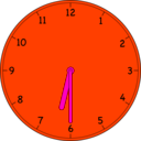 download Clock clipart image with 315 hue color