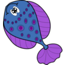 download Green Fish clipart image with 90 hue color