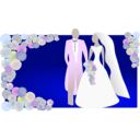 download Bride And Groom clipart image with 45 hue color