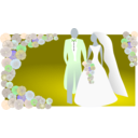 download Bride And Groom clipart image with 225 hue color