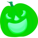 download Halloween Pumpkin Smile clipart image with 90 hue color