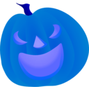 download Halloween Pumpkin Smile clipart image with 180 hue color