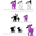 download Angry Dog clipart image with 270 hue color