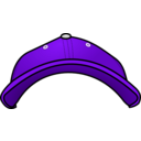 download Baseball Cap Front View clipart image with 270 hue color