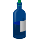 download Wine Bottle With Label clipart image with 90 hue color