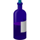 download Wine Bottle With Label clipart image with 135 hue color