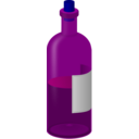 download Wine Bottle With Label clipart image with 180 hue color