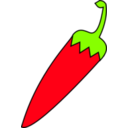 Red Chili With Green Tail