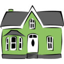 download Small House clipart image with 90 hue color