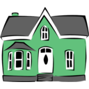 download Small House clipart image with 135 hue color