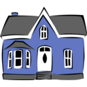 download Small House clipart image with 225 hue color