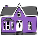 download Small House clipart image with 270 hue color